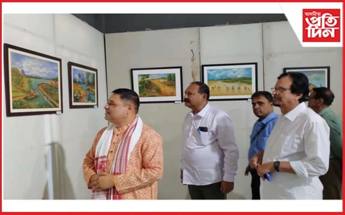 তেজপুৰত অভিনেতা অৰুণ নাথৰ চিত্ৰ শিল্পৰ প্ৰদৰ্শনী