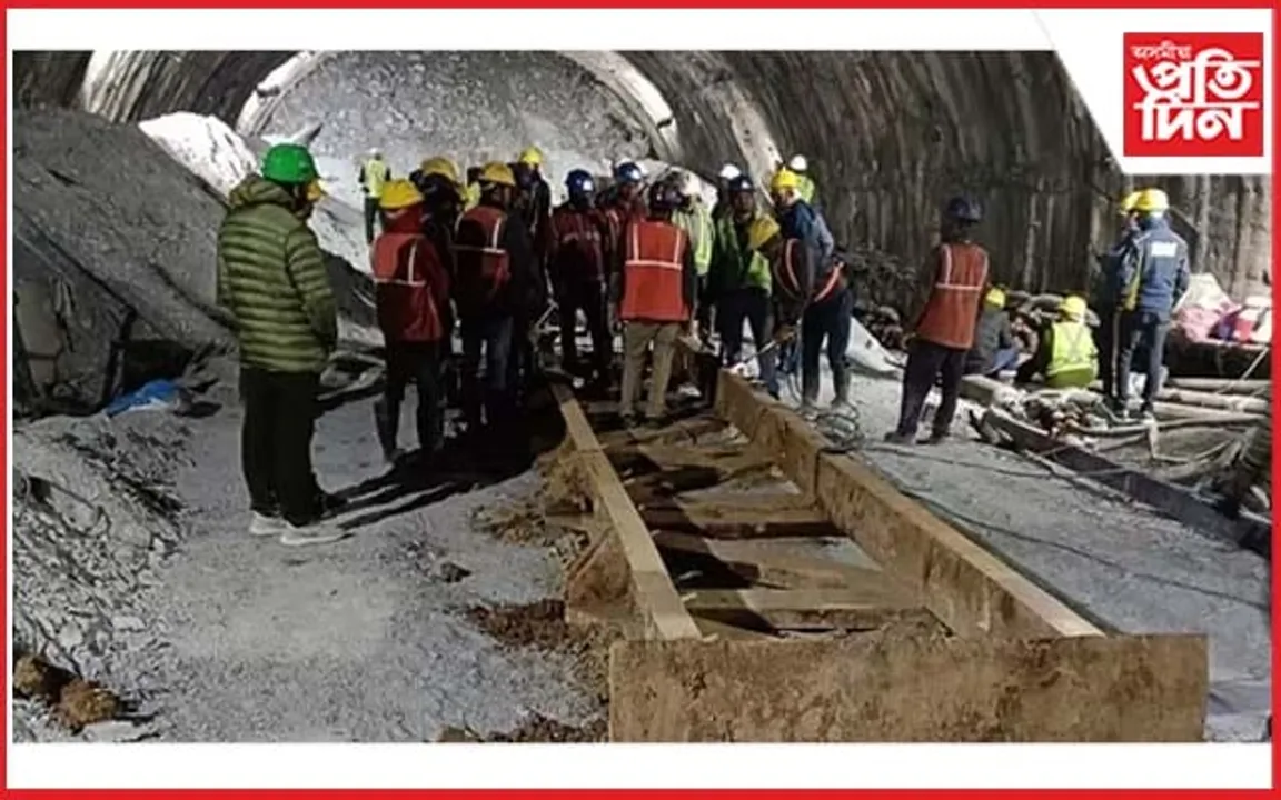 এতিয়াও উদ্ধাৰ হোৱা নাই সুৰংগত আবদ্ধ ৪০ শ্ৰমিক : অসুস্থ দুই শ্ৰমিক
