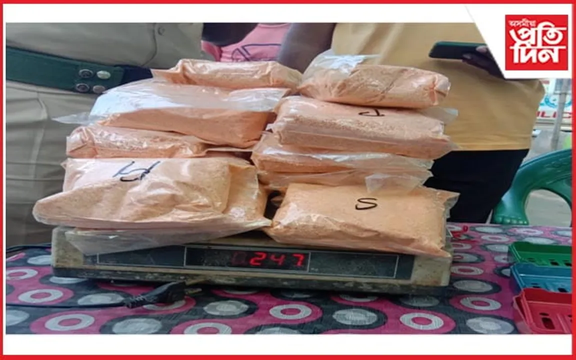 কঠীয়াতলী ৰেংবেঙত বুজন পৰিমাণৰ ড্ৰাগছসহ ২জন আটক