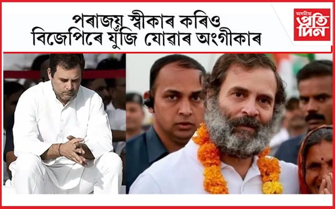 জনতাৰ জনাদেশ বিনম্ৰতাৰে মানি ল'লে ৰাহুল গান্ধীয়ে... 