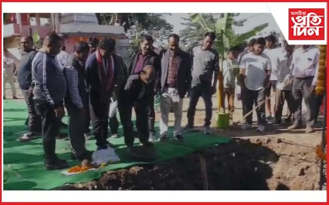 দৰংগিৰি কলৰ বজাৰ উন্নয়নৰ বাবে ১৫ কোটি টকীয়া প্ৰকল্পৰ আধাৰশিলা স্থাপন...