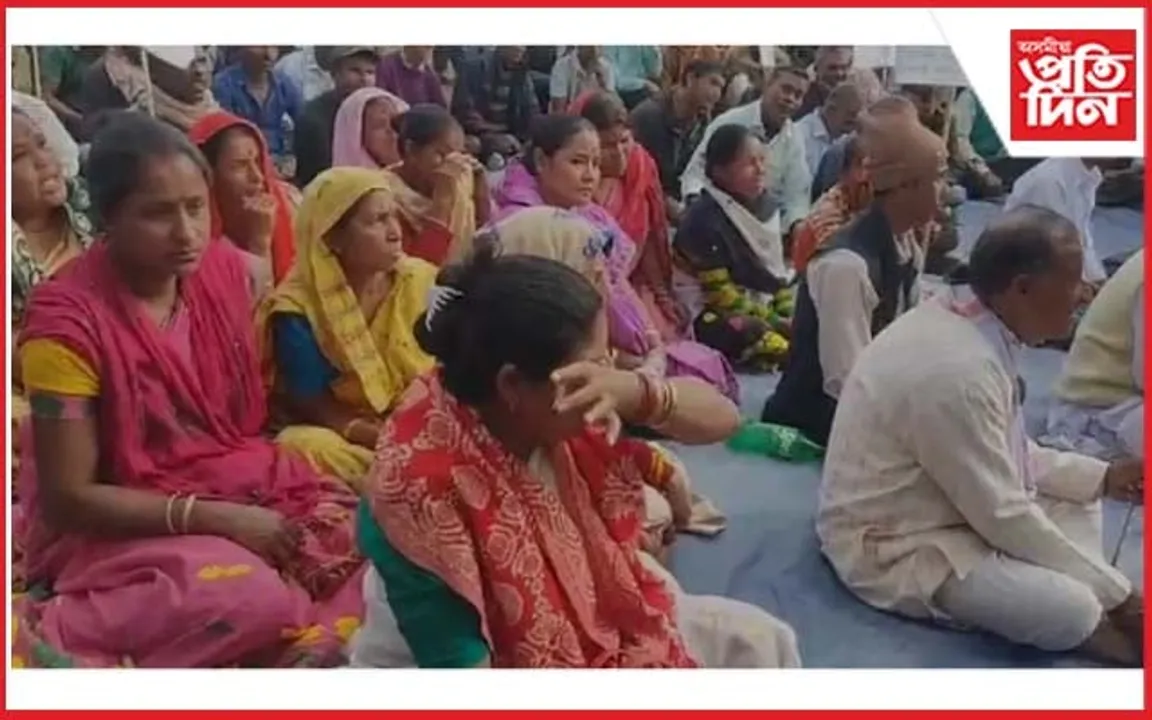 বিশ্বনাথত মাছমৰীয়াৰ উত্তাল প্ৰতিবাদ