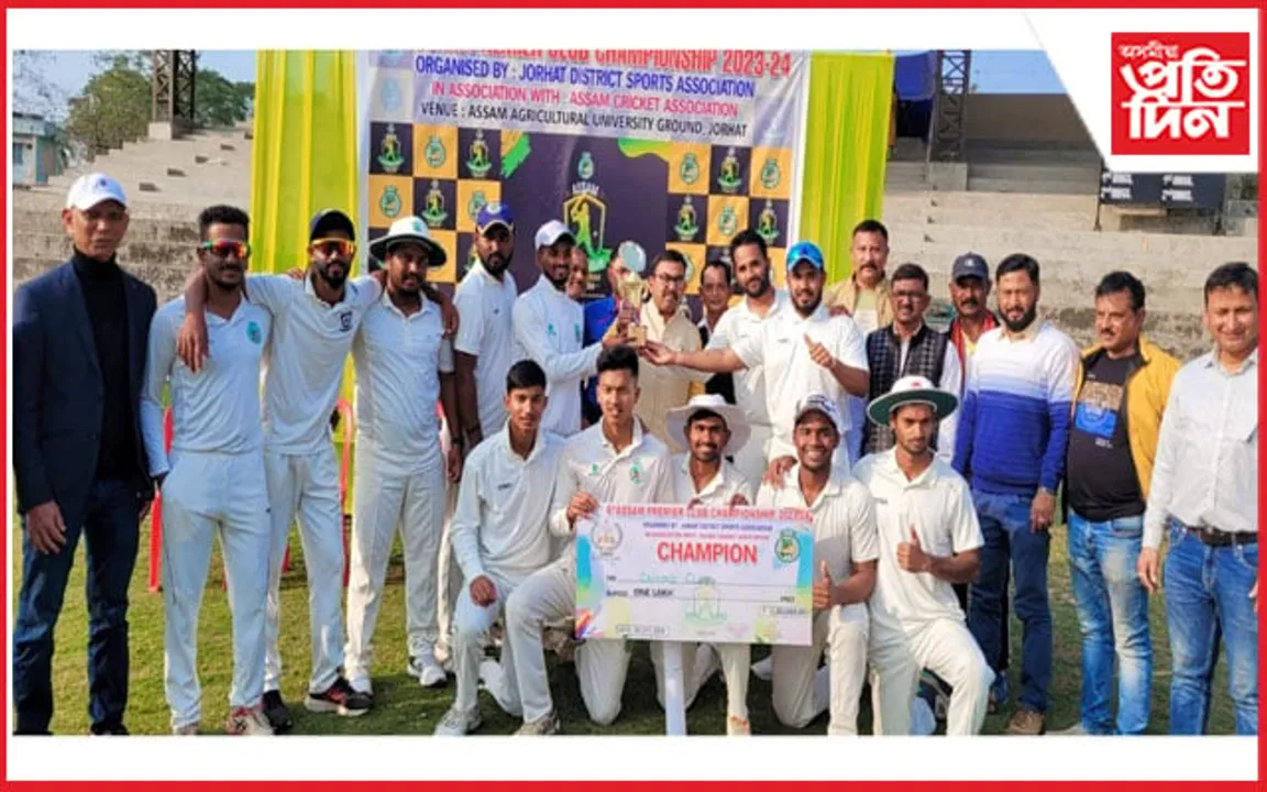 অসম প্ৰিমিয়াৰ ক্লাব চেম্পিয়নশ্বিপৰ জয়হিন্দ ক্লাবৰ খিতাপ অৰ্জন 
