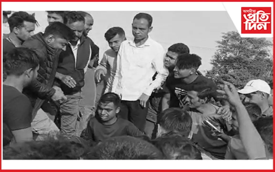 বাইক চোৰৰ সন্দেহত যুৱকক গণ প্ৰহাৰ