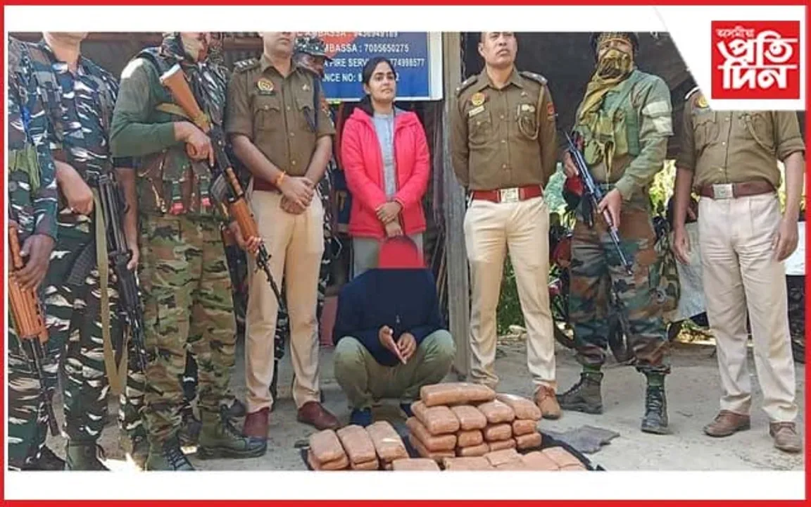 ত্ৰিপুৰাত বুজন পৰিমাণৰ গাঞ্জা জব্দ