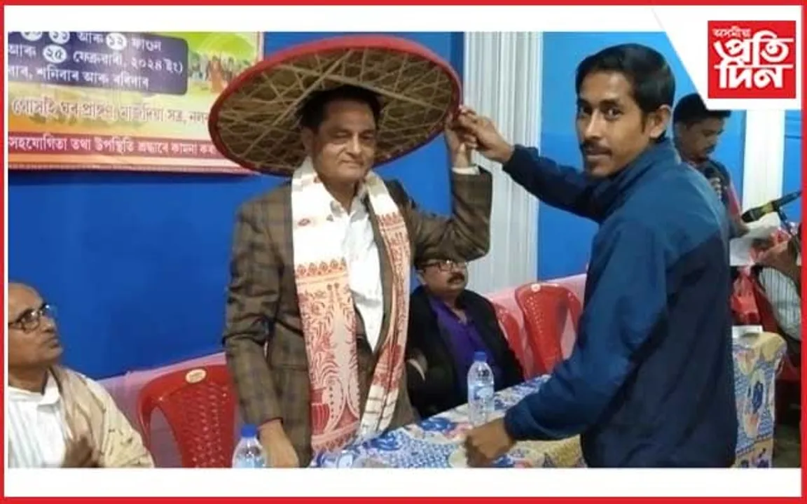 নলবাৰীৰ মাজদিয়াত অষ্টপ্ৰহৰ উৎসৱত গনেশ তামুলী