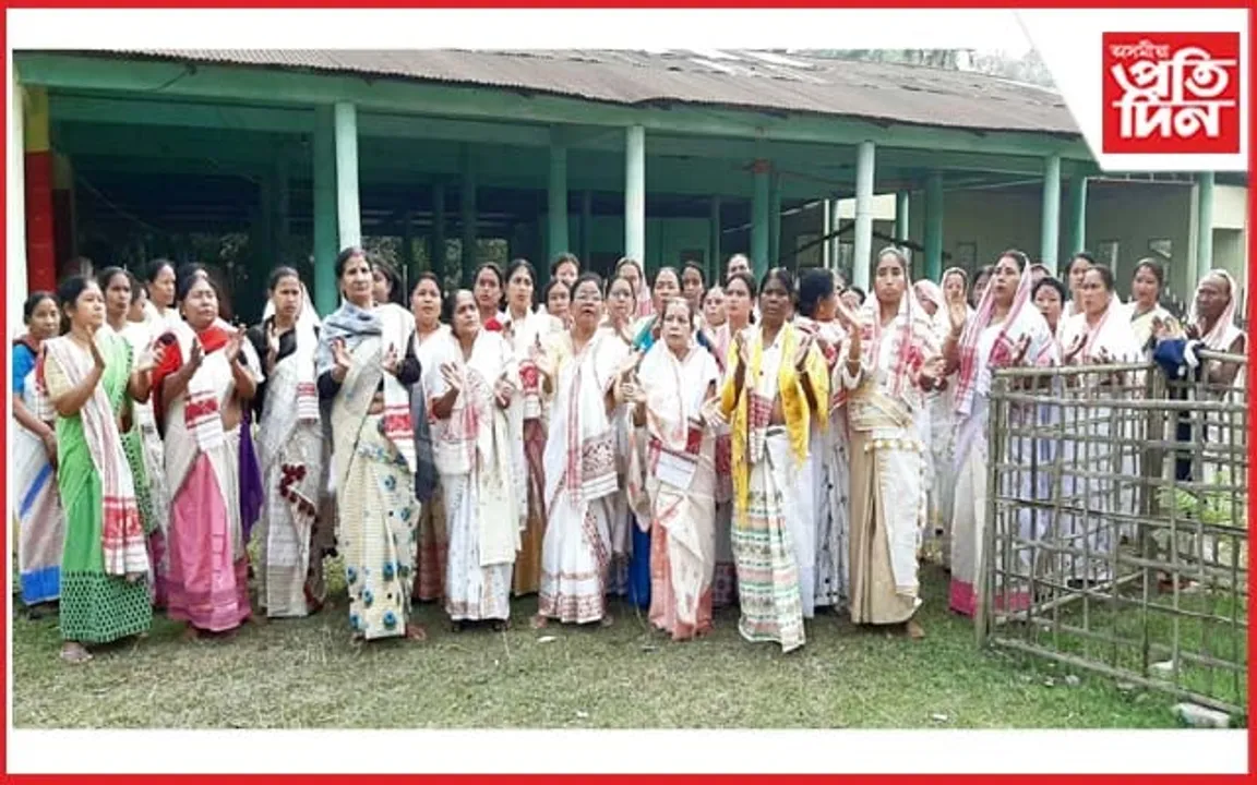 নলতলী-নাৰেংগী সংযোগী পথত অশুভ শক্তিৰ বিনাশৰ বাবে বাট নাম