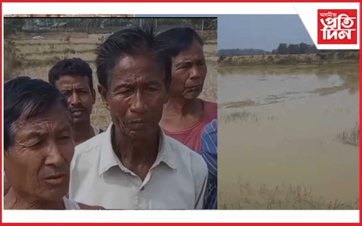 ৰঙাজান গাঁও পঞ্চায়তত অমৃত সৰোবৰ খন্দাক লৈ বিতৰ্ক