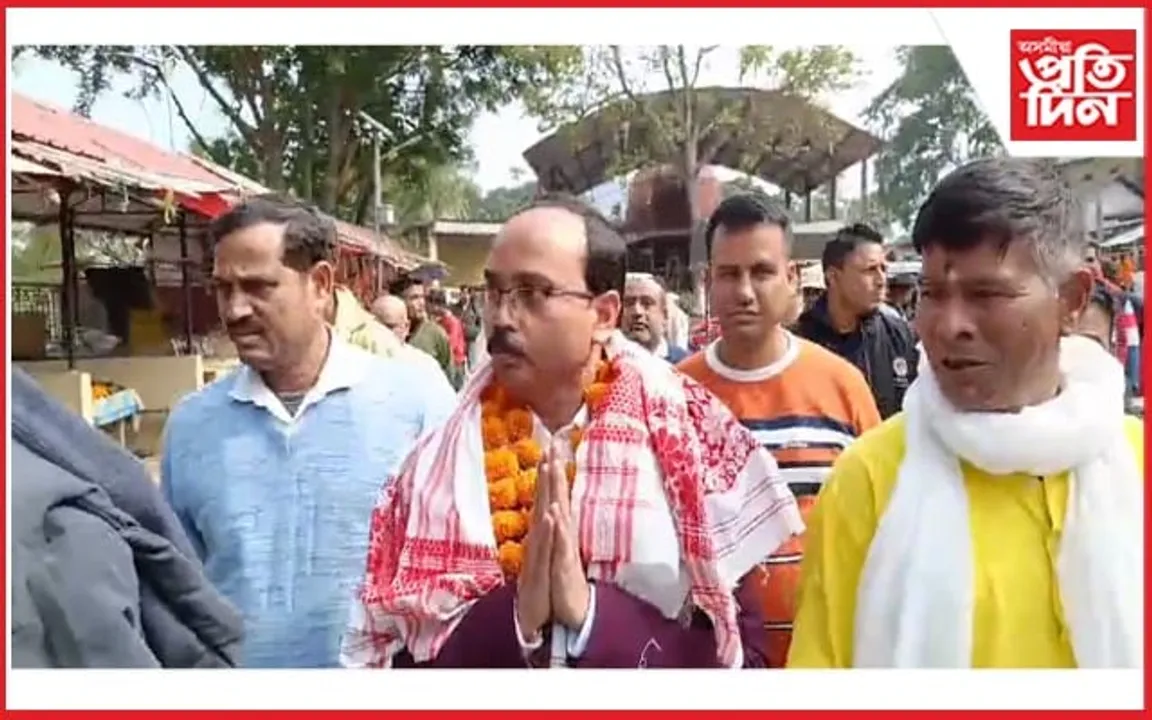 আছুৰ প্ৰাক্তন উপদেষ্টা তথা ন বিজেপি প্ৰকাশ দাসক উষ্ম আদৰণি হাজোত
