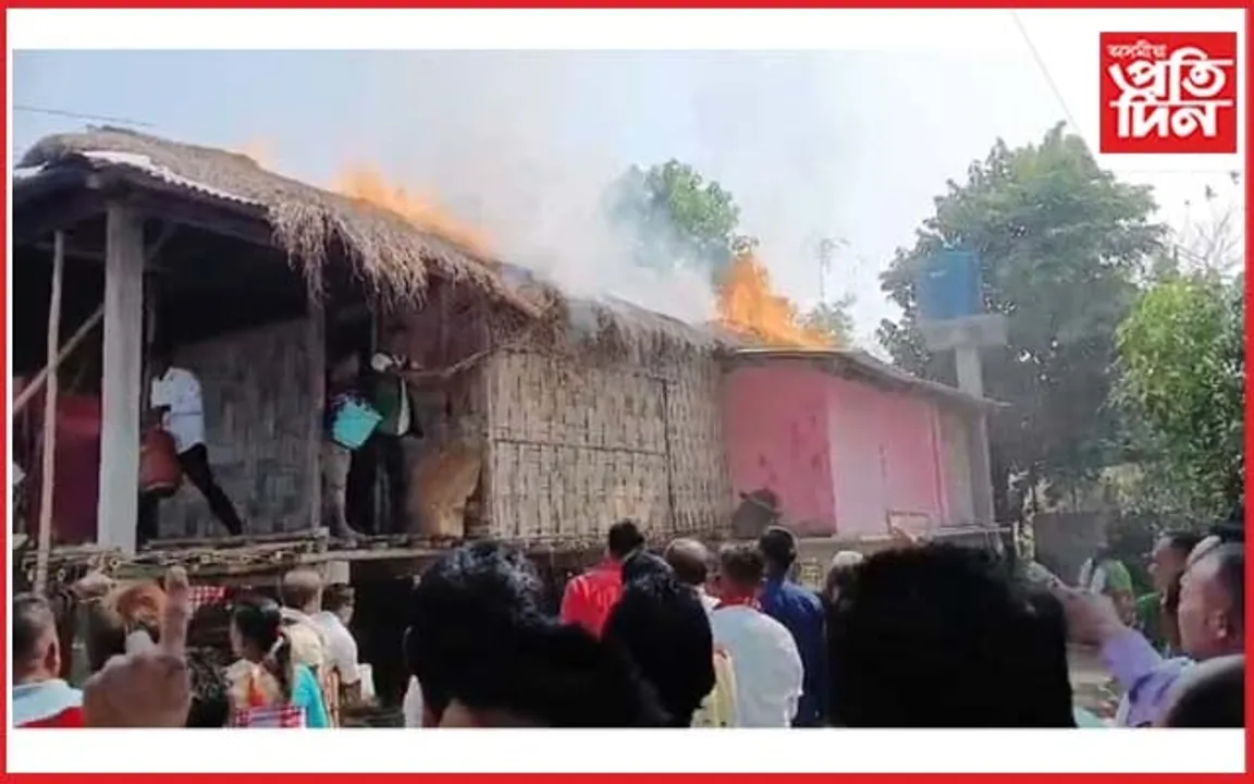 ঢকুৱাখনাত বিয়াৰ অভ্যৰ্থনাৰ মাজতে বিধ্বংসী অগ্নিকাণ্ড...
