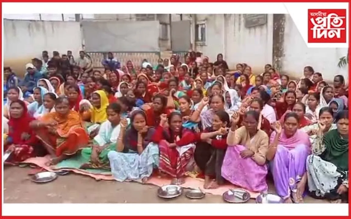 এমুঠি অন্নৰ বাবে অন্নশনত বহিল গোলাঘাটৰ চাহ বাগিচাৰ শ্ৰমিক