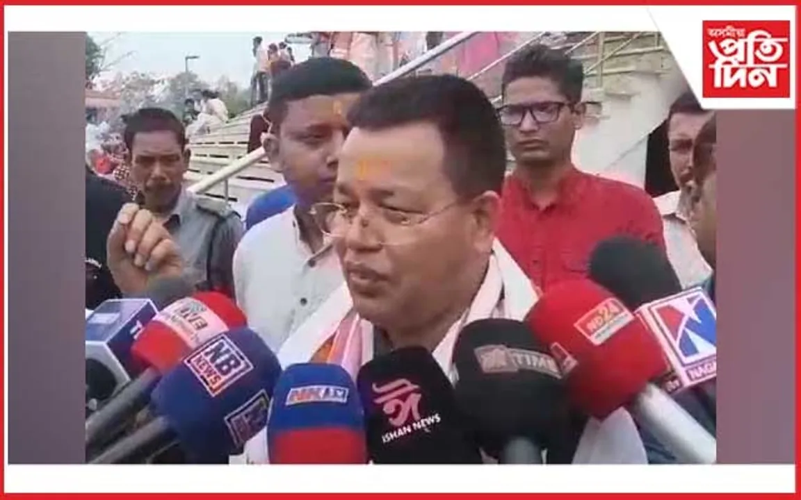 প্ৰাৰ্থীত্ব লাভৰ পিছতেই মহামৃত্যুঞ্জয় মন্দিৰত সুৰেশ বৰা