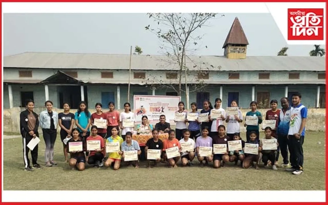 নাৰী দিৱস উপলক্ষে নেহেৰু যুৱ কেন্দ্ৰৰ দৌৰ প্ৰতিযোগিতা