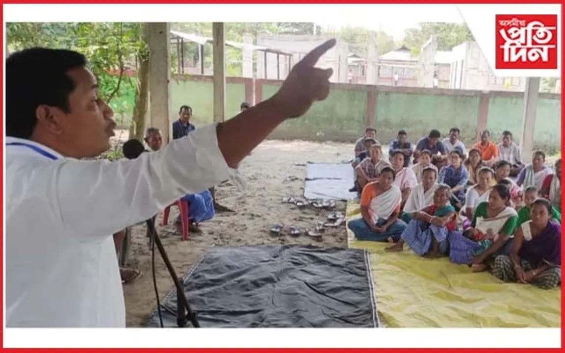 ঢকুৱাখনাত এছ ইউ চি আইৰ পল্লব পেগুৰ নিৰ্বাচনী প্ৰচাৰ...