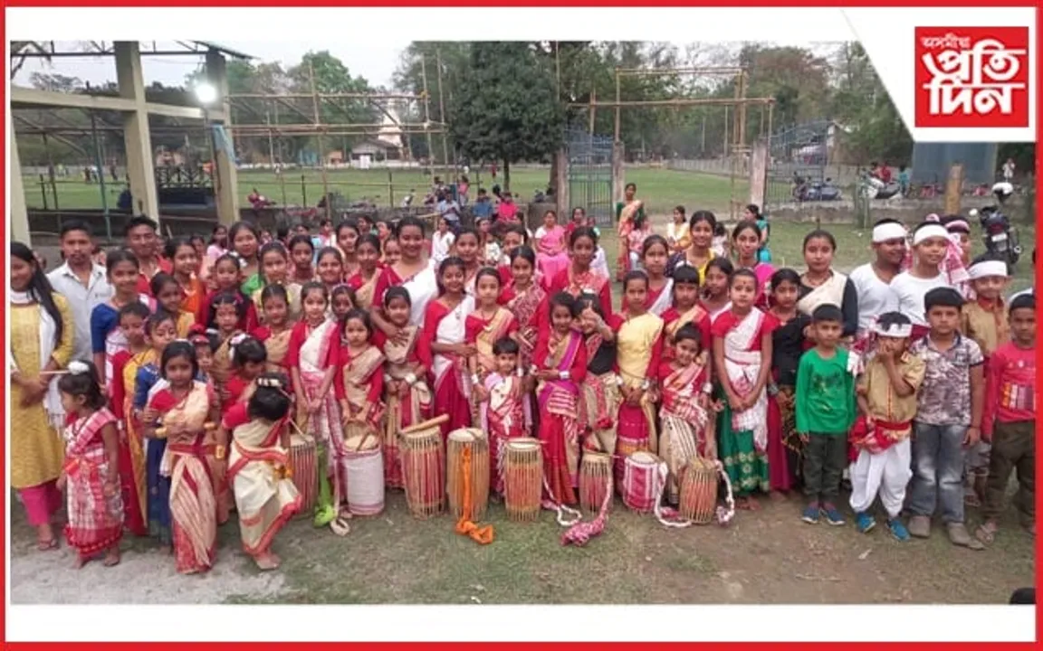 চপাইত বিহু নাচ আৰু ঢোল বাদন কৰ্মশালাৰ সামৰণি...