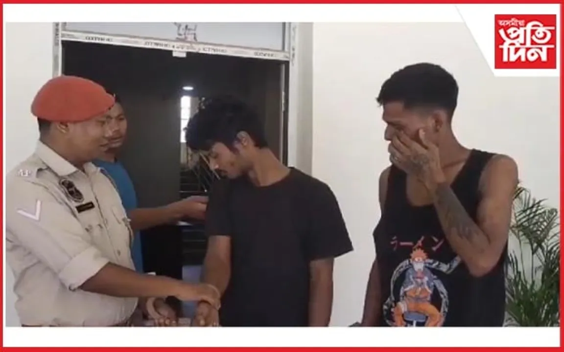 লংকা আৰক্ষীৰ জালত ২বাইক চোৰ...