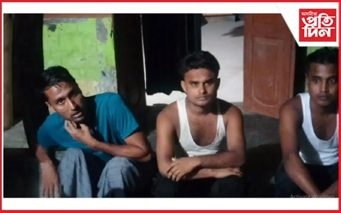 উদালীত নিচাযুক্ত সামগ্ৰী জব্দ, আটক ৩