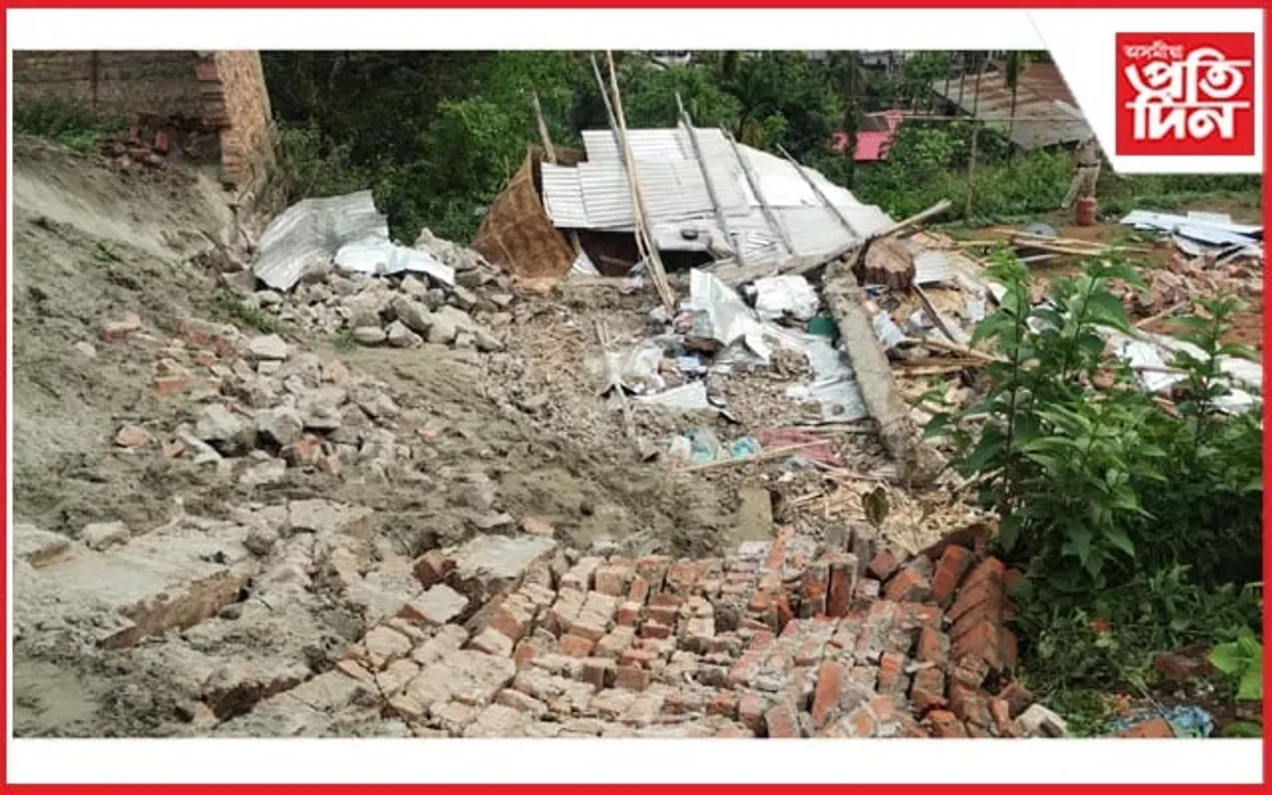 গুৱাহাটীৰ লালগণেশত ভূমিস্খলনত শিশুৰ মৃত্যুঃ আহত মাতৃ...