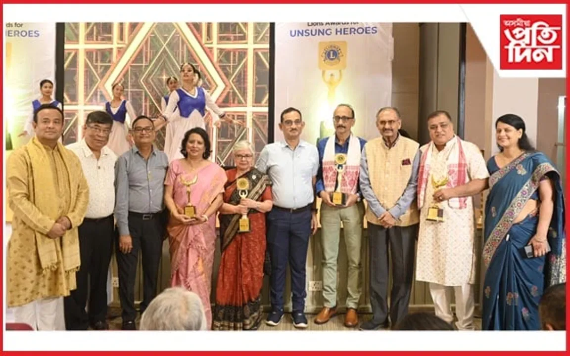 গুৱাহাটীৰ লায়ন্স ক্লাবৰ অনচাং হিৰোজ বঁটা প্ৰদান...