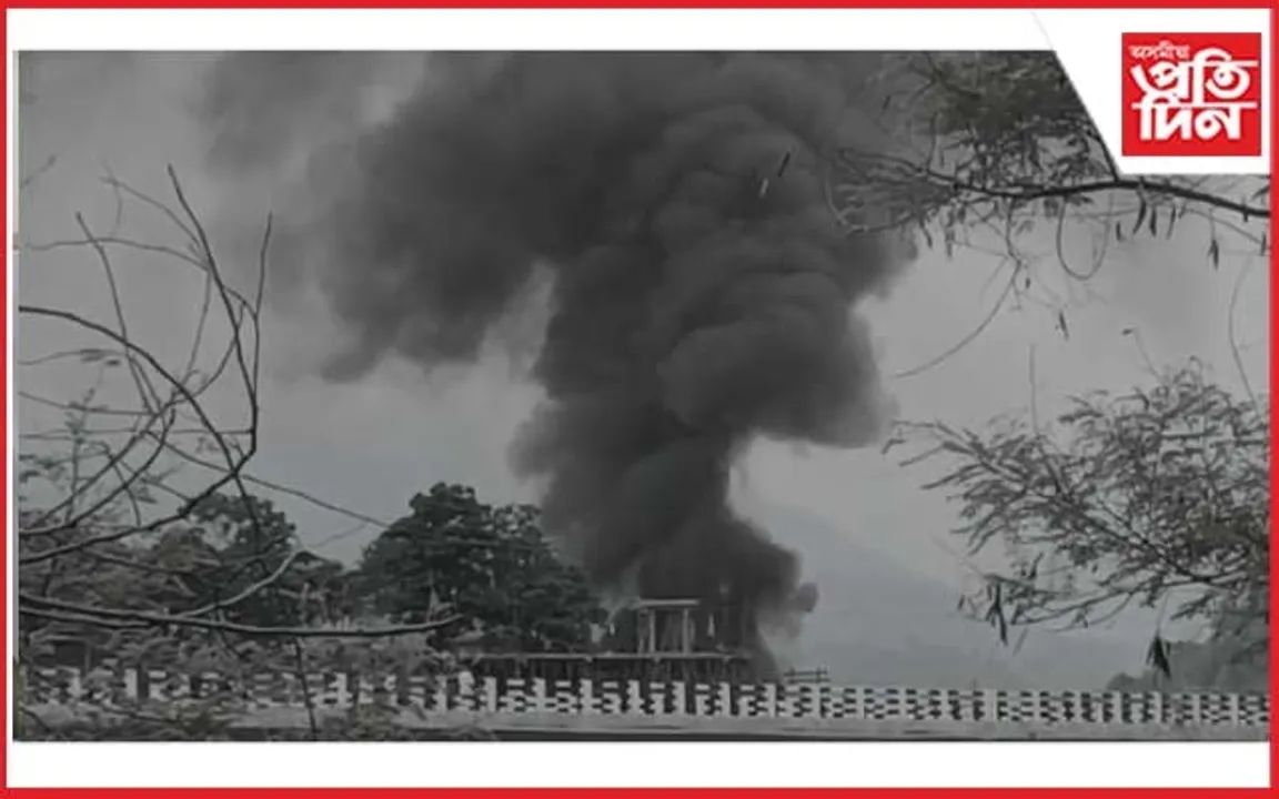 ভৈৰৱকুণ্ডৰ অসম-অৰুণাচল সীমান্তত ভয়ংকৰ অগ্নিকাণ্ড