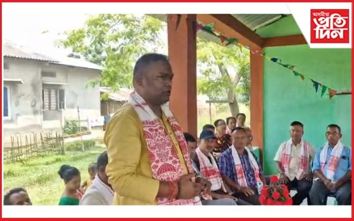 বালিপৰাত একাদশী কীৰ্তন সংঘৰ গৃহৰ দ্বাৰ  উন্মোচন বিধায়ক কৃষ্ণকমল তাঁতীৰ