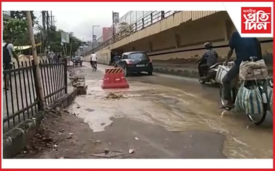 গণেশগুৰি-হেঙেৰাবাৰী লিংক ৰোডত ফুটিল জলব’ৰ্ডৰ পাইপ