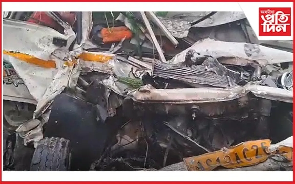 গহপুৰত ভয়ংকৰ দুৰ্ঘটনা: থিতাতে নিহত এজন