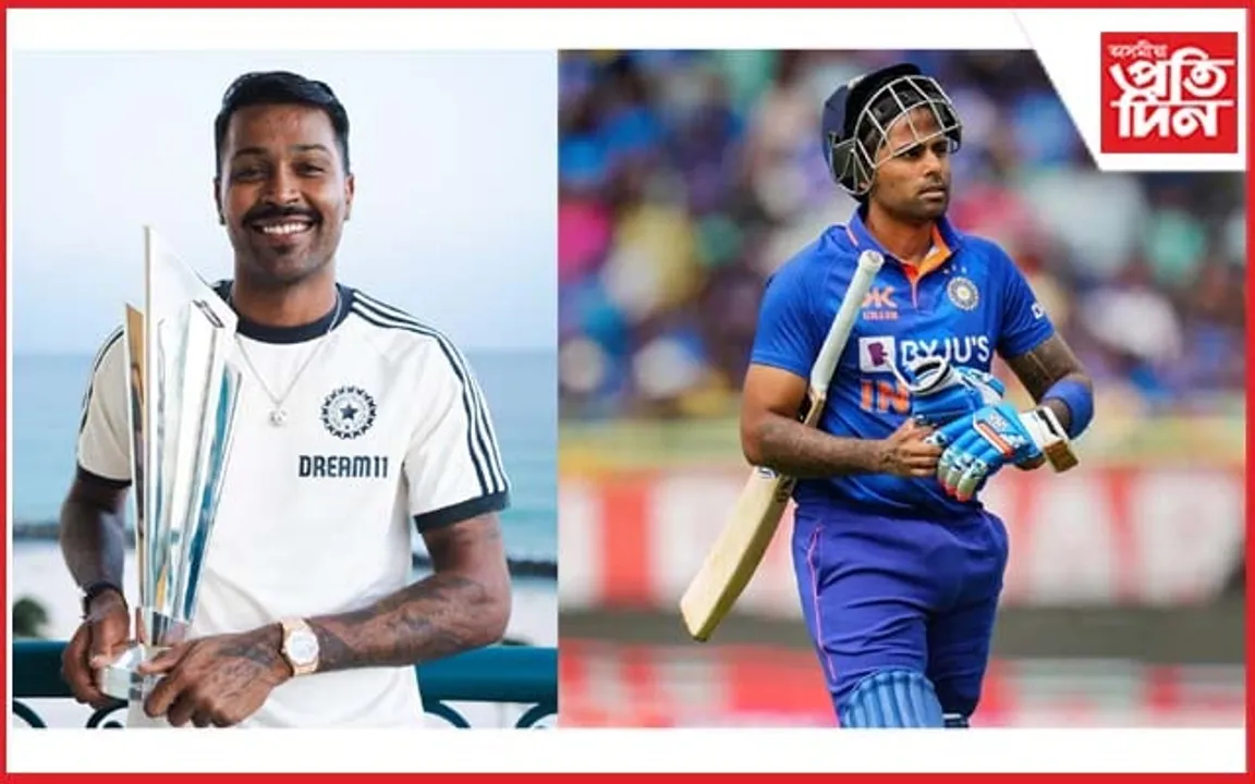 বেটে-বলে পৰাক্ৰম দেখুৱাই শীৰ্ষত হাৰ্ডিক পাণ্ডিয়া : অৱনমিত সূৰ্য