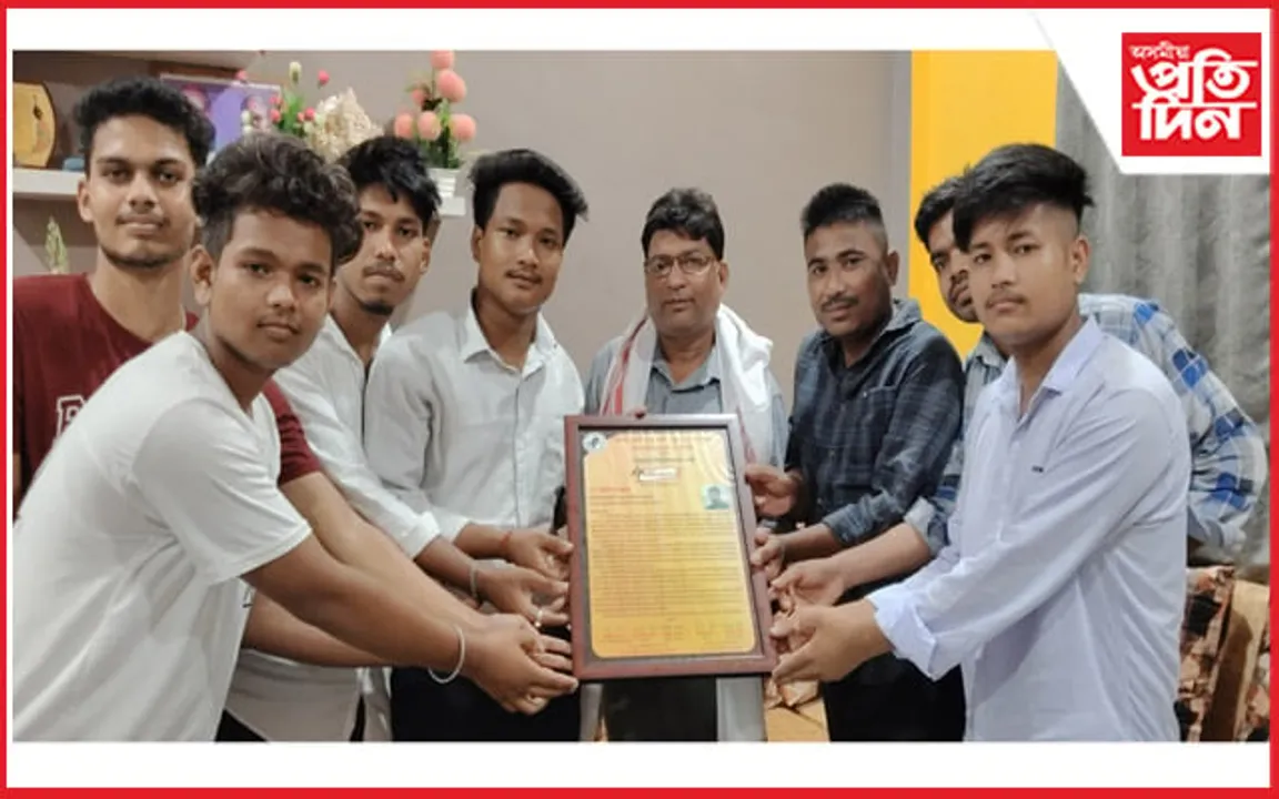 ড০ দয়ানন্দ শ্বাহক জাতীয় সংগঠনৰ সম্বৰ্ধনা