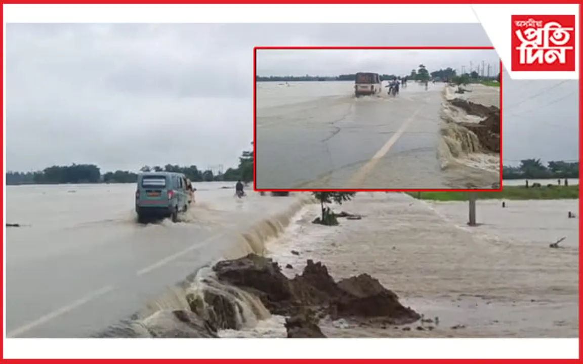 বানৰ কবলত ধেমাজিঃ চিলাপথাৰ-জোনাই সংযোগী ৫১৫ নং ৰাষ্ট্ৰীয় ঘাইপথৰ ওপৰেৰে বাগৰিল পানী