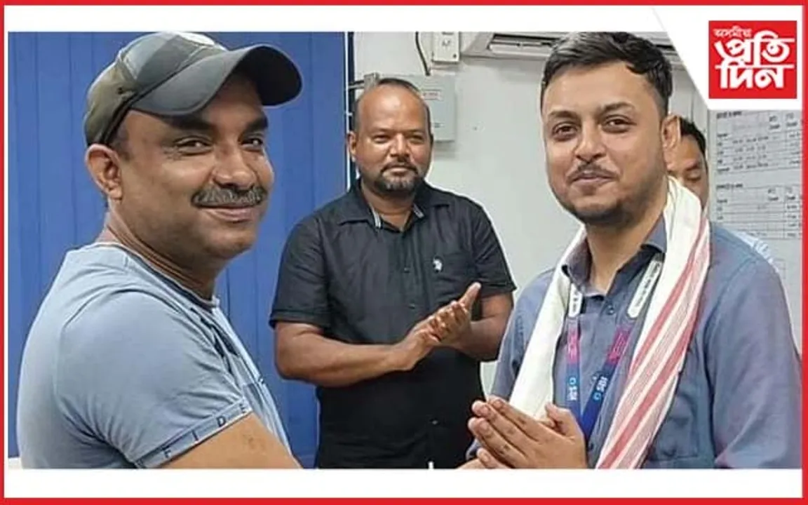 এছ বি আই বালিজান শাখাত বিদায় সম্বৰ্ধনা সভা...