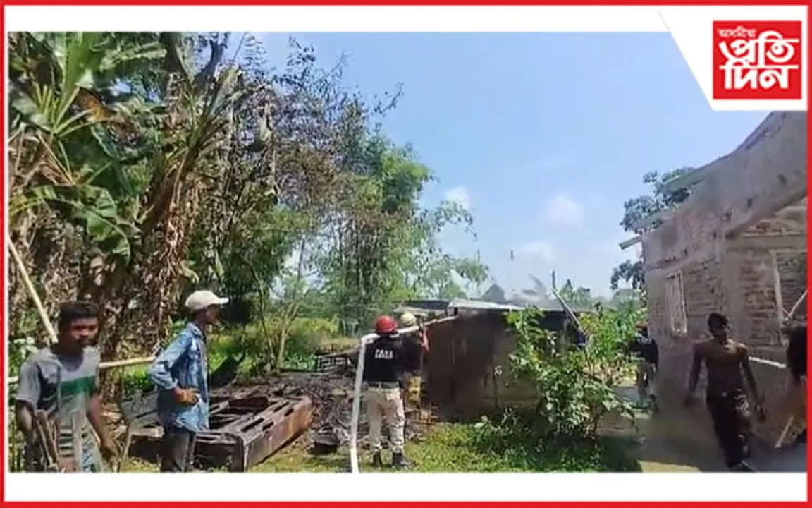 বিহালী চাহ বাগিছাত অগ্নিকাণ্ড...