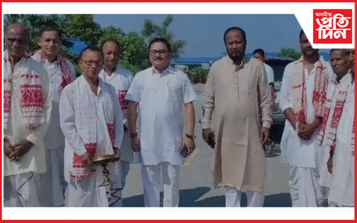 কন্যকা কৃষি পাম পৰিদৰ্শন সাংসদ দিলীপ শইকীয়াৰ