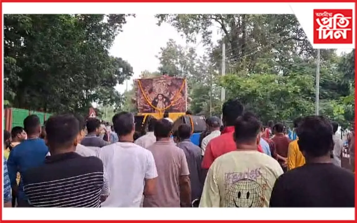 ধুবুৰীত মহালয়া উপলক্ষে প্ৰভাত ফেৰী...