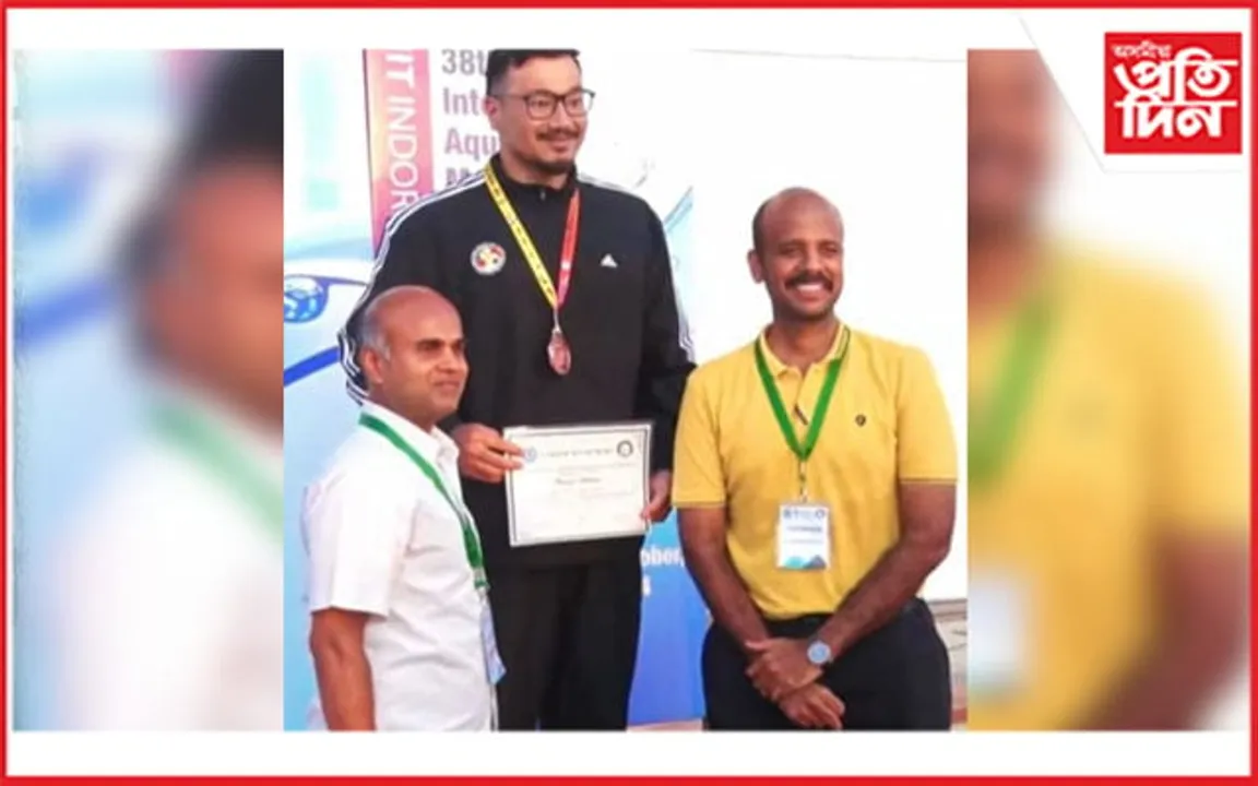 Inter IIT Aquatics Meet ত ভাৰ্গৱ ফুকনৰ স্বৰ্ণসহ তিনিটা পদক অৰ্জন...