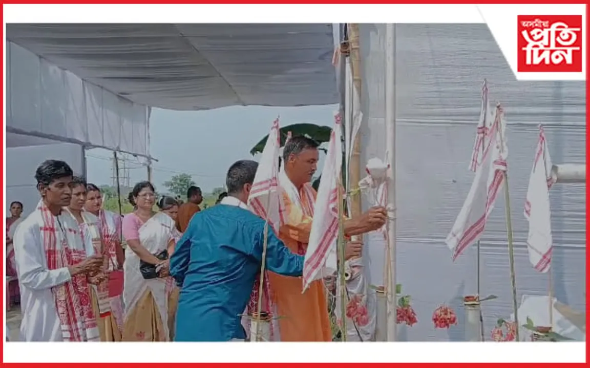 শিঙিয়া দলনি সাৰ্বজনীন শ্ৰী শ্ৰী গোপাল কৃষ্ণ গৰখীয়া থানত কাতি বিহু উদযাপন