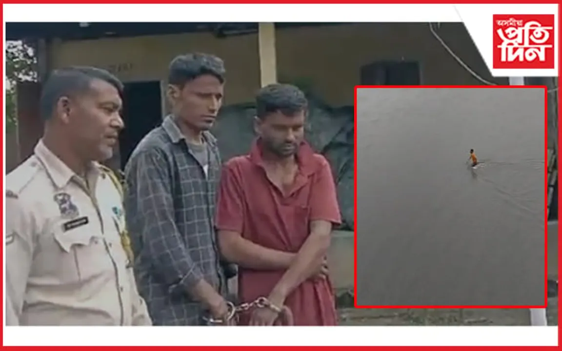 হাজোত ৰাইজৰ ভয়ত পুঠিমাৰি নৈত জাপ দিলে চোৰে...