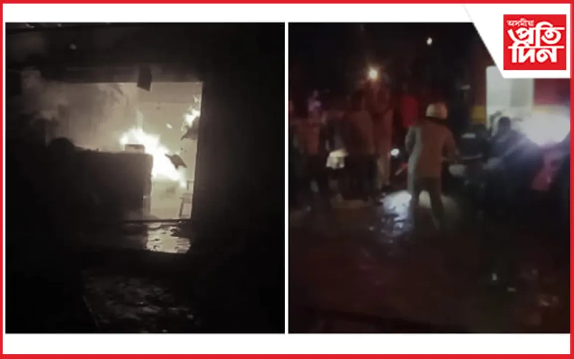 লুটুমাৰি বজাৰত ভয়ংকৰ অগ্নিকাণ্ড: সম্পূৰ্ণৰূপে ভস্মীভূত দুখনকৈ দোকান... 