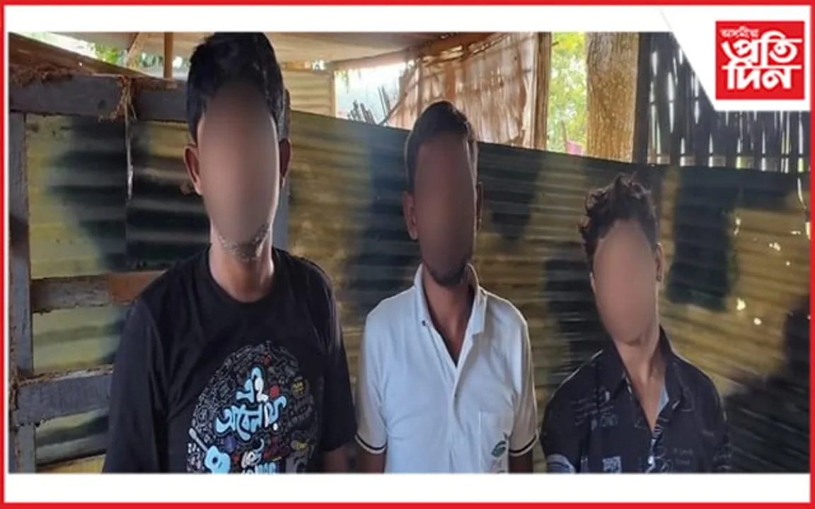 ত্ৰিপুৰাৰ ভাৰত-বাংলাদেশ সীমান্ত ৫ বাংলাদেশী আটকঃ নিষিদ্ধ সামগ্ৰী জব্দ...