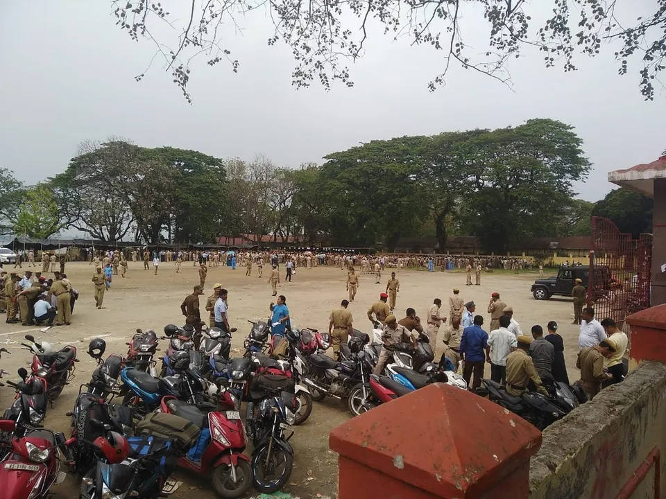 তৃতীয় পৰ্যায়ৰ নিৰ্বাচনৰ বাবে মহানগৰীৰ সোণাৰাম ফিল্ডত আৰক্ষীৰ কটকটীয়া নিৰাপত্তা ব্যৱ্স্থা