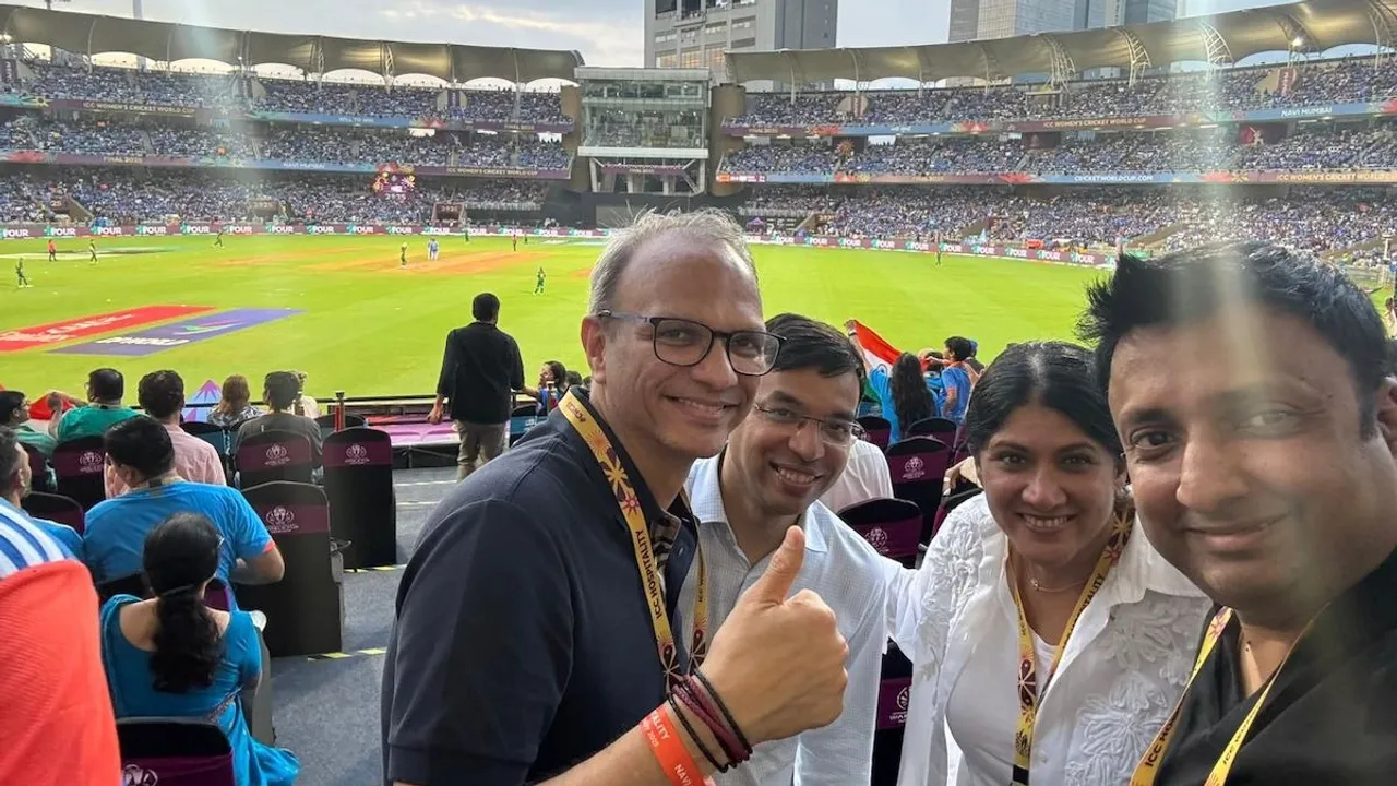 Priya Nair at Cricket match