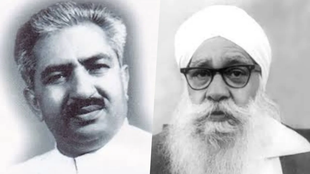  दिल्ली के दो पूर्व सीएम चौधरी ब्रह्म प्रकाश और गुरमुख निहाल सिंह। 