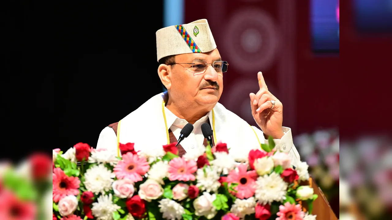  जेपी नड्डा। Photograph: (IANS) 