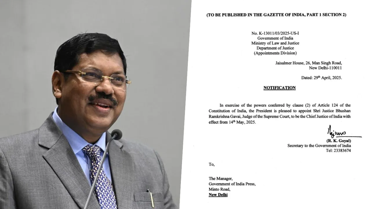  राष्ट्रपति मुर्मू ने न्यायमूर्ति बीआर गवई को अगला मुख्य न्यायाधीश नियुक्त किया