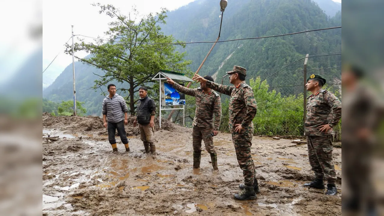 Sikkim News, Landslide, Sikkim, Indian Army, rain