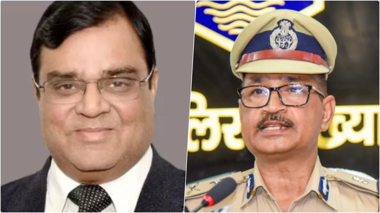  गोपाल खेमका और डीजीपी विनय कुमार। 