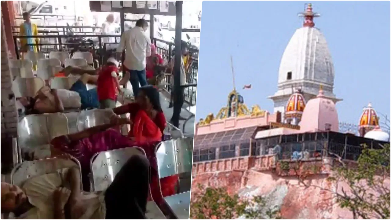  मनसा देवी मंदिर में भगदड़। 