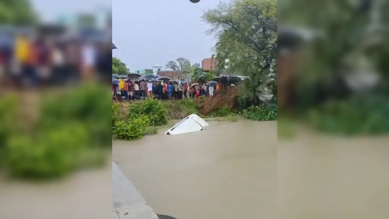  गोंडा में हादसे की तस्वीर। फोटोः सोशल मीडिया 