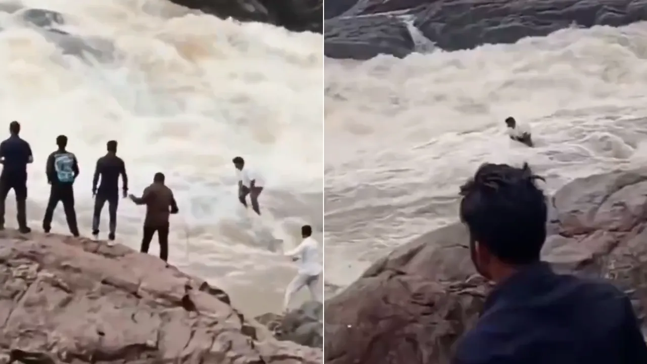  ओडिशा में पानी के तेज बहाव में यूट्यूबर बह गया, लापता Photograph: (एक्स) 