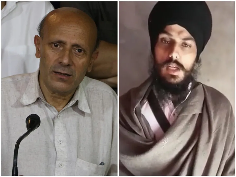  इंजीनियर राशिद और अमृतपाल सिंह (फाइल फोटो: IANS) 
